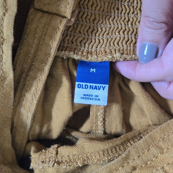 Old Navy linen romper mustard sz M - Picture 10 of 10